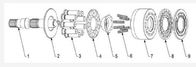SPV21 MF21 High Pressure Hydraulic Pump Parts , Sauer Danfoss Pump Parts